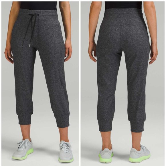 lululemon athletica Pants - Lululemon Ready to Rulu High-Rise Cropped Jogger Heathered Raceway Grey / Black